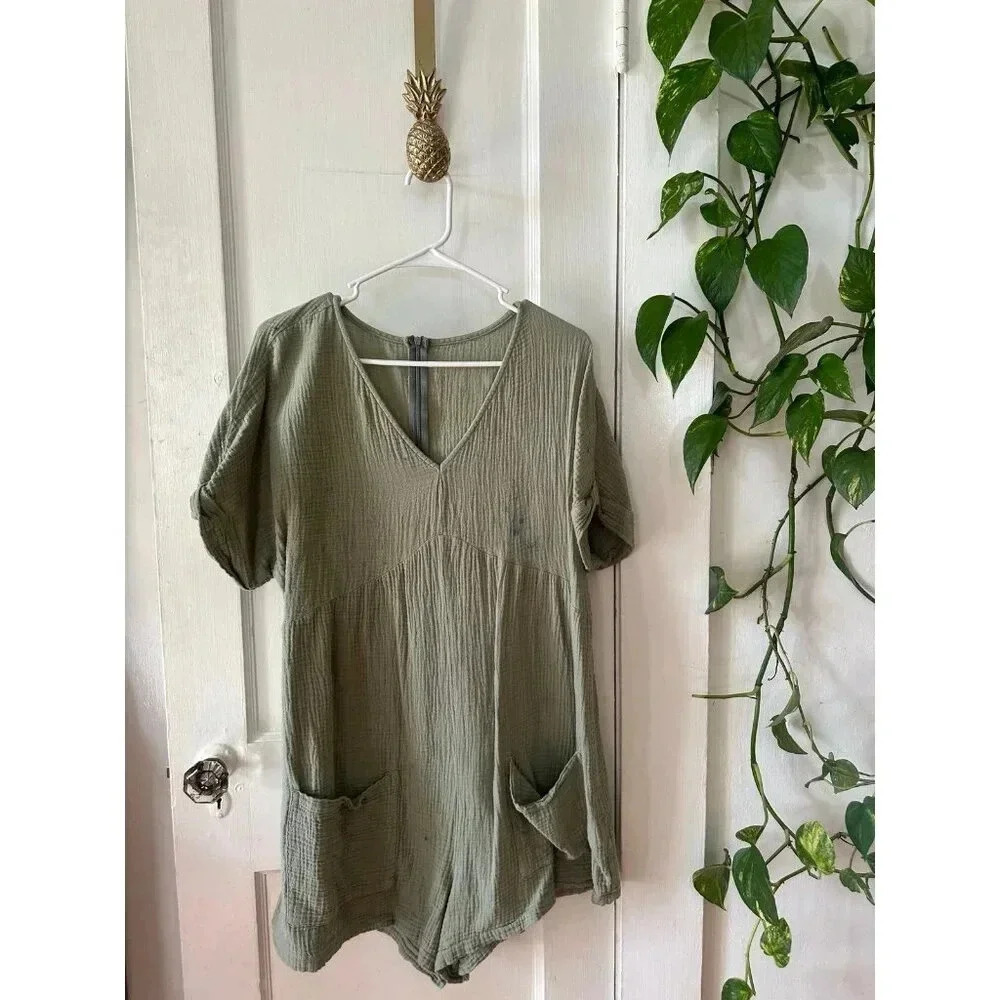 SHEIN women’s size 0x-large teal romper